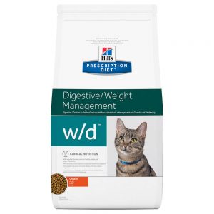 Hill's Prescription Diet Feline w/d Digestive/Weight Management - Ekonomipack: 2 x 5 kg