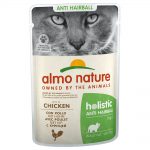 Almo Nature Holistic Anti Hairball portionspåse - Blandpack: 6 x med kyckling och 6 x med nötkött