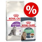 Blandpack: 4 kg Royal Canin + 24 x 85 g våtfoder - Sensible 33 + Digest Sensitive i sås