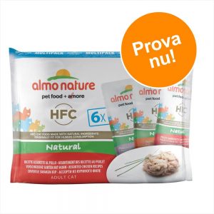 Blandpack Almo Nature HFC Pouch 6 x 55 g - 3 sorters tonfisk