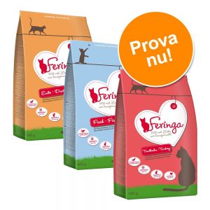 Blandpack: Feringa torrfoder till lågt pris! - 3 x 2 kg (Anka + Kalkon + Fisk)