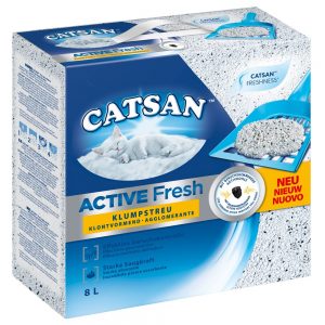 Catsan Active Fresh klumpbildande kattströ - Ekonomipack: 6 x 8 liter