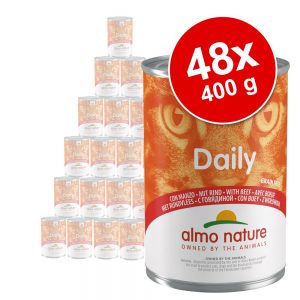 Ekonomipack: Almo Nature Daily Menu 48 x 400 g - Kalkon