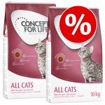 Ekonomipack: Concept for Life - All Cats 10 + (3 x 3 kg)