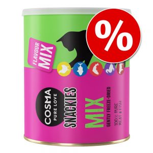 Ekonomipack: Cosma Snackies Maxi Tube - 3 x blandpack 5 sorter (450 g)