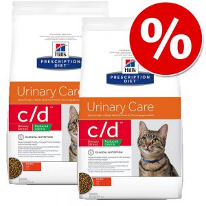 Ekonomipack: Hill's Prescription Diet Feline - Feline c/d Urinary Stress (2 x 8 kg)