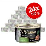 Ekonomipack: Miamor Fine Filets 24 x 100 g - Kyckling & skinka i gelé