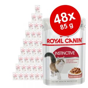 Ekonomipack: Royal Canin våtfoder 48 x 85 g - Blandpack Instinctive: 24 x 85 g sås + 24 x 85 g gelé