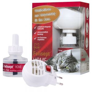 Felisept Home Comfort Set - lugnande medel för katter - Ekonomipack: 3 påfyllnadsflaskor à 45 ml