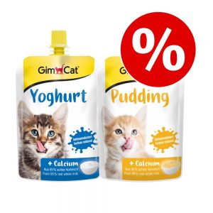 GimCat Mix: Pudding + Yoghurt för katter -Ekonomipack: 6 x 150 g Pudding & Yoghurt
