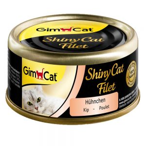 GimCat ShinyCat Filet 6 x 70 g - Kyckling & räkor
