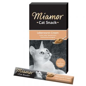Miamor Cat Snack Liver Paté Cream - Ekonomipack: 66 x 15 g