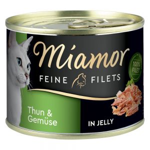 Miamor Fine Filets 6 x 185 g - Tonfisk & räkor i gelé