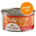 Provpack: 6 x 85 g Almo Nature Daily Menu - Bitar med kött (2 sorter)