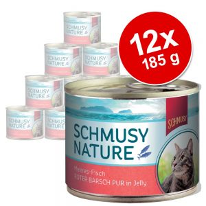 Schmusy Nature Fish 12 x 185 g - Tonfisk Pur
