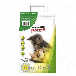 Super Benek Corn Cat Fresh Meadow - Ekonomipack: 3 x 7 l (ca 15 kg)