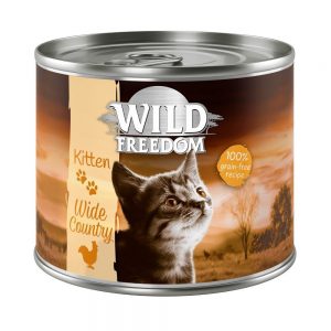 Wild Freedom Kitten 6 x 200 g Blandpack 2 sorter